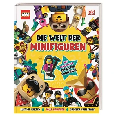 Abbildung von LEGO® Die Welt der Minifiguren: Lustige Fakten, tolle Bauideen, großer Spielspaß. Mit exklusiver Rockstar Minifigur. Für Kinder ab 6 Jahren