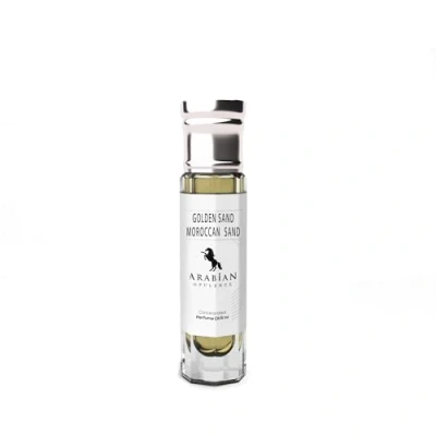 Abbildung von FR132 Marokkanischer Moschus / goldener Sand Unisex Parfümöl 6 ml Roll on Flasche Arabian Opulence Karamell Vanille Balsamico Bernstein Süß
