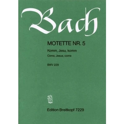 Abbildung von Komm, Jesu, komm BWV 229 für großen gemichten Chor Motette (EB 7229)