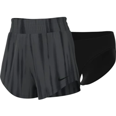 Abbildung von Nike Performance ONE kurze Sporthose, Damen, Größe: XS, Anthracite/black