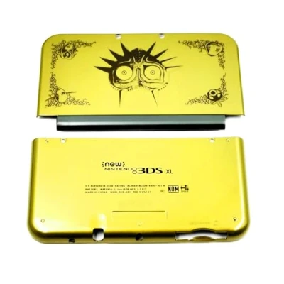 Abbildung von Custom for New3DSXL Extra Shell Housing Case ZLD Gold Color A/E Face Replacement, New 3DS New3DS XL LL 3DSXL New3DSLL Consoles, Mezula Mask Edition Top/Bottom Cover Plates