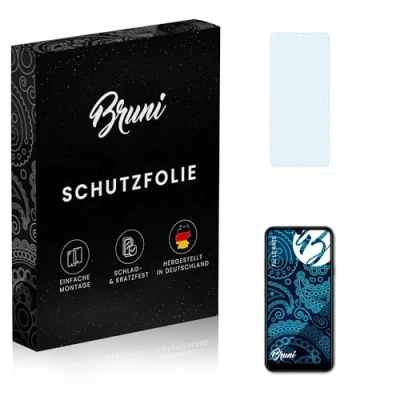 Abbildung von Bruni Schutzfolie kompatibel mit LG K40S Folie, glasklare Displayschutzfolie (2X)