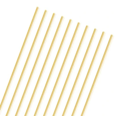 Abbildung von LAVMHAB Messingstab 1,5mm x 250mm, Messing Massiver Runde Stab für DIY Bastel (10 Stück)