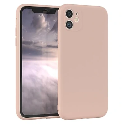 Abbildung von EAZY Case Silikonhülle für iPhone 11 Hülle Silikon Rosa weich stoßfeste Handyhülle Schutzhülle mit Kameraschutz Dünn Premium Schutz Cover TPU Phone Bumper in Altrosa Pastell