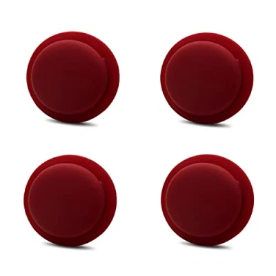Abbildung von CoverKingz [4er Pack] Silikonhülle kompatibel mit AirTags 2021 klebend Air Tag Selbstklebende Hülle Klebehalterung Airtag Aufkleber Silikon Case Halterung Weinrot