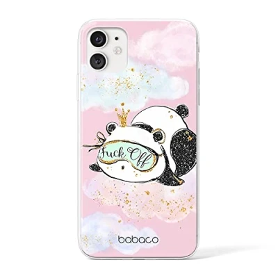 Abbildung von Babaco ERT Group Handyhülle für iPhone 11 Original und offiziell Lizenziertes Muster Panda 001 optimal an die Form des Handy angepasst, hülle aus TPU