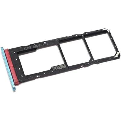 Abbildung von Simkartenhalter passend für Motorola Moto E20 (XT2155) + Micro SD Speicherkartenfach, Originalersatz, Blau