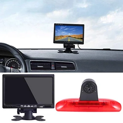 Abbildung von 「12mm Objektiv CMOS Rückfahrkamera+ 7 Zoll TFT LCD Bildschirm Monitor」Bremsleuchte Auto Dach Rückfahrkamera für FIAT Ducato 244 Bus Kasten/Peugeot Boxer/Citroen Jumper Relay 2002 2006