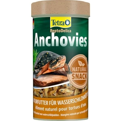 Abbildung von Tetra ReptoDelica Anchovies Schildkröten Futter Naturfutter aus 100% kleinen, getrockneten Fischen, 250 ml Dose