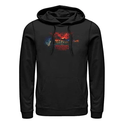 Abbildung von Stranger Things Tryptych Unisex Hoodie Black S