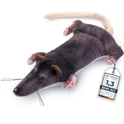 Abbildung von PetTec® Interaktives Katzenspielzeug Elektrisch zur Selbstbeschäftigung Bewegliche Ratte Maus mit Katzenminze Interactive Cat Toy Automatisches Katzen Spielsachen Spielzeug