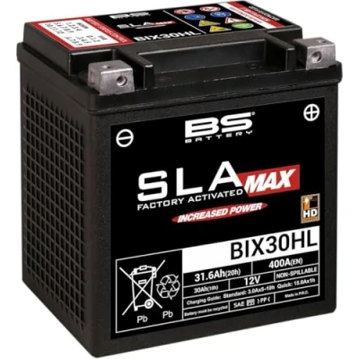 Abbildung von BS Battery Batterie Battery, SLA MAX HD, versiegelt, startverstärkt, rüttelfest, &quot;BIX30HL BS&quot;