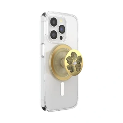 Abbildung von PopSockets: PopGrip Round für MagSafe Inklusive Adapterring Ausziehbarer Sockel und Griff mit einem Austauschbarem Top Smartphones Hüllen Mae Flower with Pearl