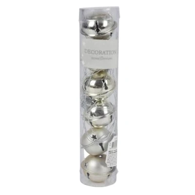 Abbildung von Koopman Christbaumschmuck Weihnachts Glöckchen Baumschmuck 6er Set Anhänger matt&amp;glänzend ø 4cm (6 tlg)