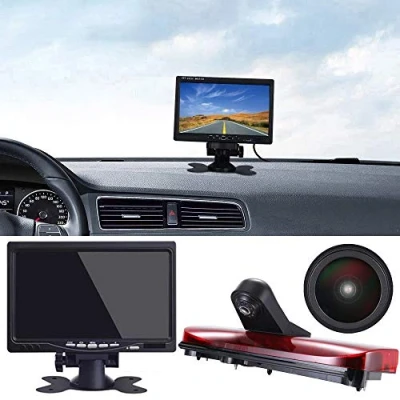Abbildung von 「18mm Linse Top Qualität Rückfahrkamera + 7 Zoll TFT LCD Bildschirm Monitor」Bremsleuchte Auto Dach für Ford Transit Connect 2014 2017 Van Bremslicht 3 dritte