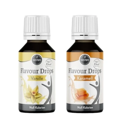 Abbildung von borchers Flavour Drops Vanille &amp; Karamell 0 Kalorien Zum Kochen und Backen 2x 30ml