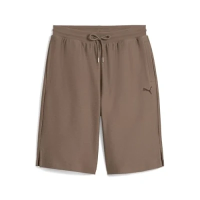 Abbildung von Puma Premium ESS Jacquard LONG LINE Shorts, Größe: Small, Totally taupe