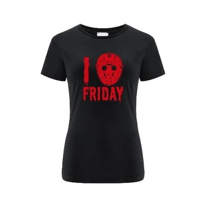 Abbildung von ERT GROUP Women&#039;s T Shirt, Friday The 13th 008 Black, Medium