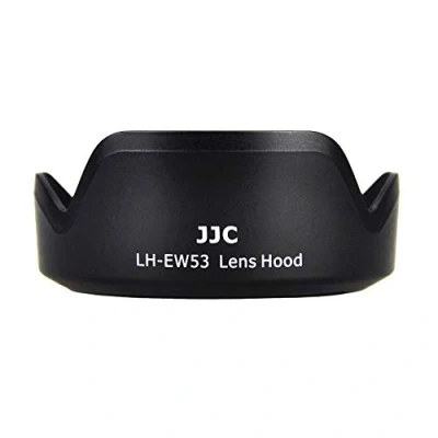 Abbildung von JJC Gegenlichtblende für Canon EF M 15 45 mm f/3.5 6.3 is STM Objektiv/Canon RF S 18 45mm F4.5 STM, ersetzt EW 53 Streulichtblende, Schwarz