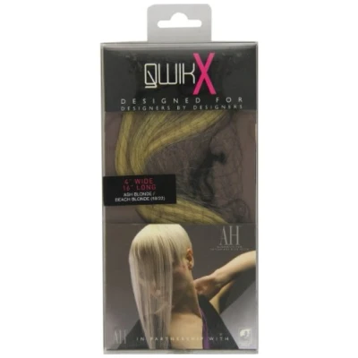 Abbildung von Qwik X 100 Percent Indian Remi Human Hair Tape Extensions Colour 18/ 22 Ash Blonde/ Beach Blonde 41cm