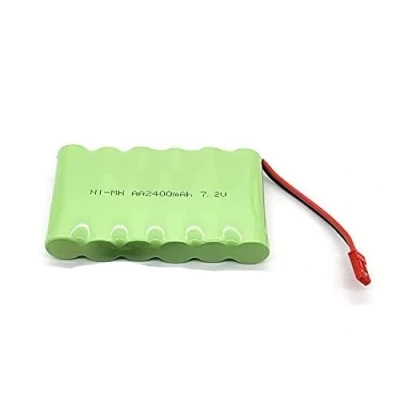 Abbildung von YUNIQUE GREEN CLEAN POWER Wiederaufladbarer NI MH Akku 7,2V 2400mAh AA JST für RC Trucks, Autos Lange Lebensdauer Geeignet Autos, Rock Crawler, Grün