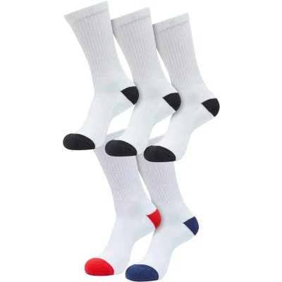 Abbildung von Urban Classics Unisex Colored 5PACK Socken, Größe: 43 46, white black cityred midnightnavy