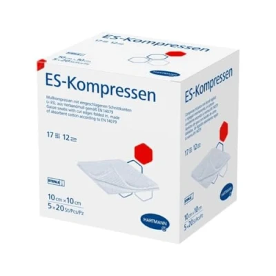 Abbildung von PAUL Hartmann AG Wundpflaster ES Kompressen 10 x cm, 12 fach, steril 5 20 Stück