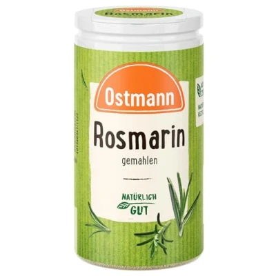 Abbildung von Ostmann Gewürze Rosmarin gemahlen Würzige Kräuternote für Fleisch, Fisch und Kartoffeln 20 g in der Streudose
