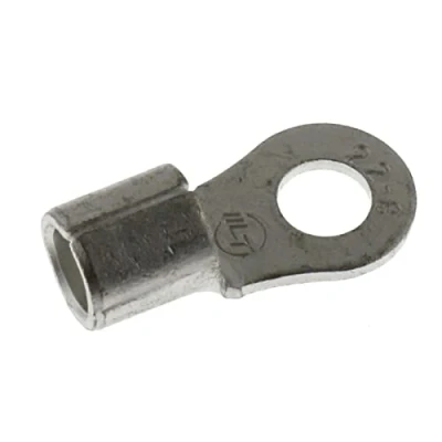 Abbildung von Lumonic 25x Quetschkabelschuhe blank 16 25mm² I RIngkabelschuhe M8 unisoliert Kabelschuhe M8, Rohrkabelschuh 16mm2 25mm2 Ringösen, Quetschverbinder