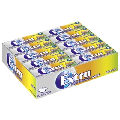 Abbildung von EXTRA Kaugummi Professional White Melon Mint Zuckerfrei 30 Packungen (30 x 10 Dragees) 420 g