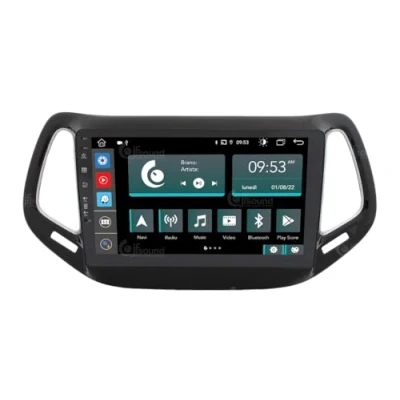 Abbildung von Personalisiertes Autoradio für Jeep Compass Android GPS Bluetooth WiFi USB DAB+ Touchscreen 10&quot; 8core Carplay AndroidAuto