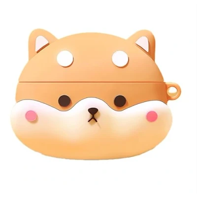 Abbildung von GIOPUEY Hülle Kompatibel mit Bose Ultra Open Earbuds, Niedlich Spaß Cartoon Silikon TPU Schutzhülle Schlüsselbundhaken Case Cover für Jungen Mädchen Männer Frauen Corgi