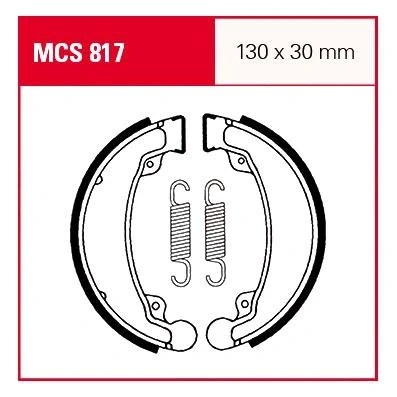 Abbildung von TRW MCS817 Bremsbacken 130