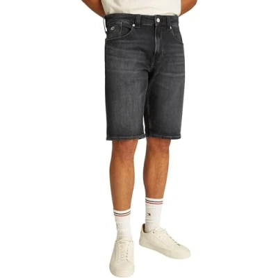 Abbildung von Tommy Jeans Herren Shorts Ronnie Wide Leg, Schwarz (Denim Black), 31W