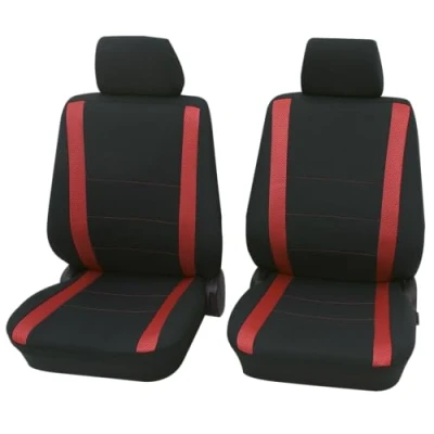 Abbildung von PETEX Auto Sitzbezüge für Vordersitze 6 teilig Samoa rot, Eco Class mit SAB 1