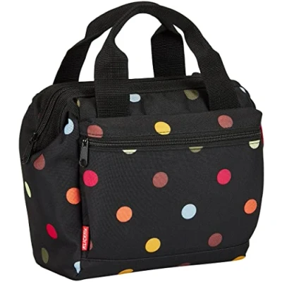 Abbildung von Reisenthel Klickfix Roomy Dots bunte Punkte Lenker Fahrradtasche