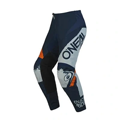 Abbildung von O&#039;NEAL Motocross Hose MTB Enduro MX Bequeme lockere Passform für maximale Bewegungsfreiheit, Bündchenlose Hosenbeine Element Pants Shocker V.23 Erwachsene Blau Orange Größe 38/54