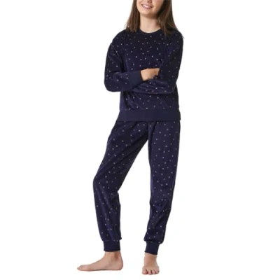 Abbildung von Schlafanzug Set Pyjama warme Qualitäten Frottee Fleece Sweat Größe 140 bis 176