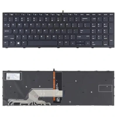 Abbildung von Für HP Probook 450 G5 455 470 650 G4 US Version Tastatur mit Hintergrundbeleuchtung (schwarz)