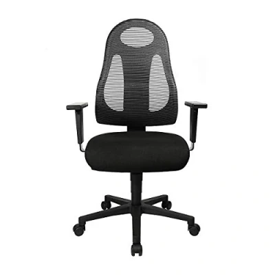 Abbildung von Topstar Bürostuhl Free Art inkl. höhenverstellbarer Armlehnen anthrazit/schwarz