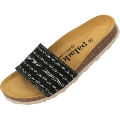 Abbildung von Palado by Sila Sahin Pantolette flach, Damen, Größe: 37, Schwarz gold Schuhe