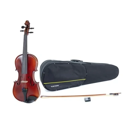 Abbildung von GEWA Violingarnitur Ideale VL 2 Linkshänder 4/4 spielfertig, Massaranduba Bogen, Larsen Aurora Saiten, Violinformetui