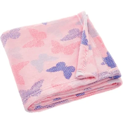 Abbildung von Playshoes Fleecedecke, Rosa Schmetterlinge, 75x100cm