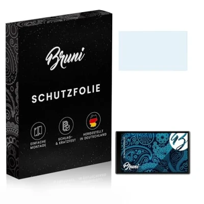 Abbildung von Bruni Schutzfolie kompatibel mit Garmin DriveSmart 65 Folie, glasklare Displayschutzfolie (2X)