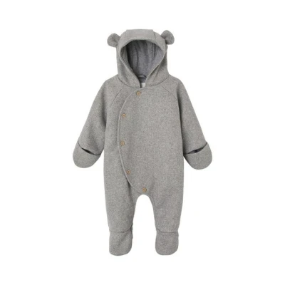 Abbildung von vertbaudet Overall Baby Ausfahrsack mit Kapuze und Knopfverschluss