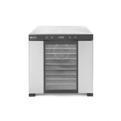 Abbildung von HENDI Dörrautomat 35 C bis 75 1000 W 10 Bleche 39,5 x 38 cm Edelstahlgehäuse 42 53,5 43 Timer, Gastro Dehydrator