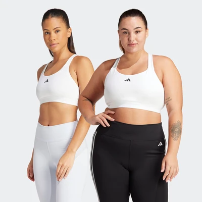 Abbildung von adidas Performance Sportbh mit starker Stützkraft, Damen, Größe: LxC D, White