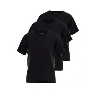 Abbildung von TOM Tailor 3ER PACK Unterhemd/shirt, Herren, Größe: 48, Schwarz dunkel uni