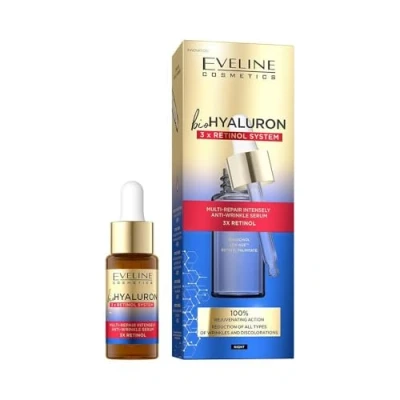 Abbildung von Eveline Cosmetics BioHyaluron 3 x Retinol Multi reparierendes stark Anti Falten Serum, 18 ml