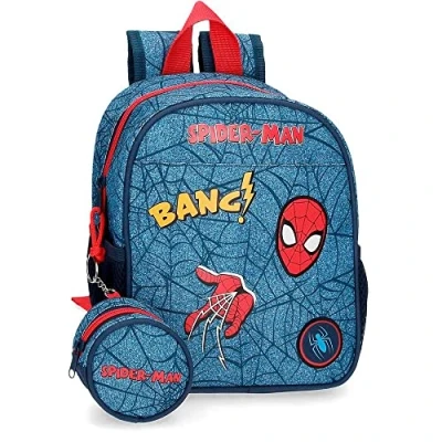 Abbildung von Marvel Spiderman Denim Kleiner Rucksack, Blau, 21 x 25 10 cm, Polyester, 5,25 l